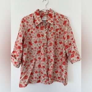 Liz Claiborne 100% linen shirt